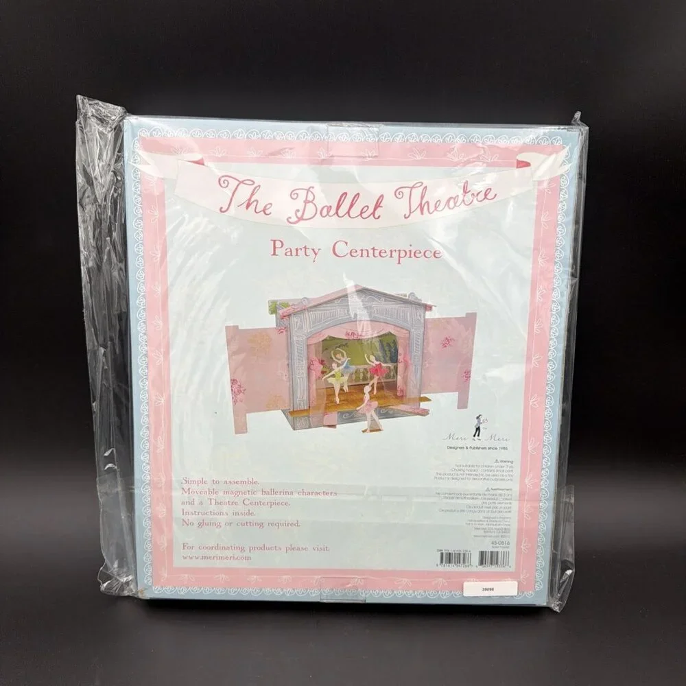 The Ballet Theater Party Centerpiece Meri Meri New Girls Party Paper Dolls